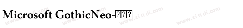 Microsoft GothicNeo字体转换